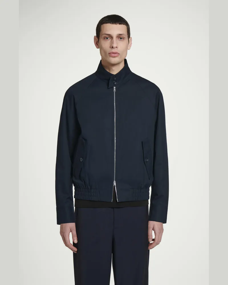COS Wasserabweisende Harringtonjacke Blau