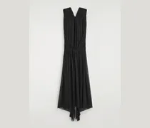 Drapiertes Maxikleid Aus Chiffon Mit Raffungen