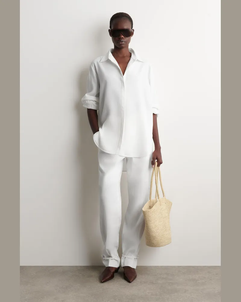 COS Handgewebte Tasche - Stroh Beige