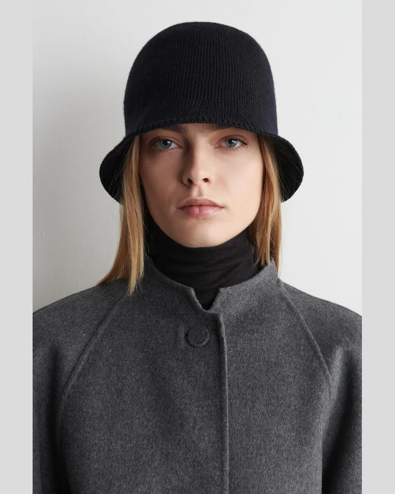 COS Fischerhut Aus Merinowolle Blau