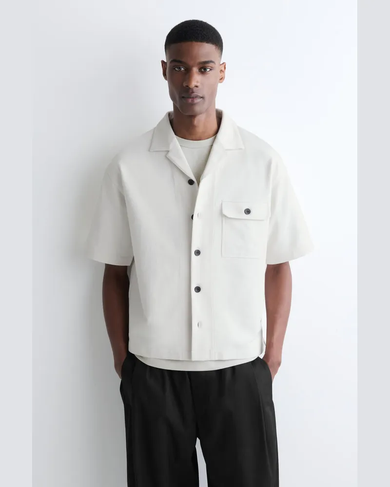 COS Baumwollhemd Im Utility-Stil Weiß