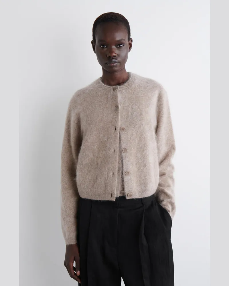 COS Cardigan Aus Gebürstetem Kaschmir Beige