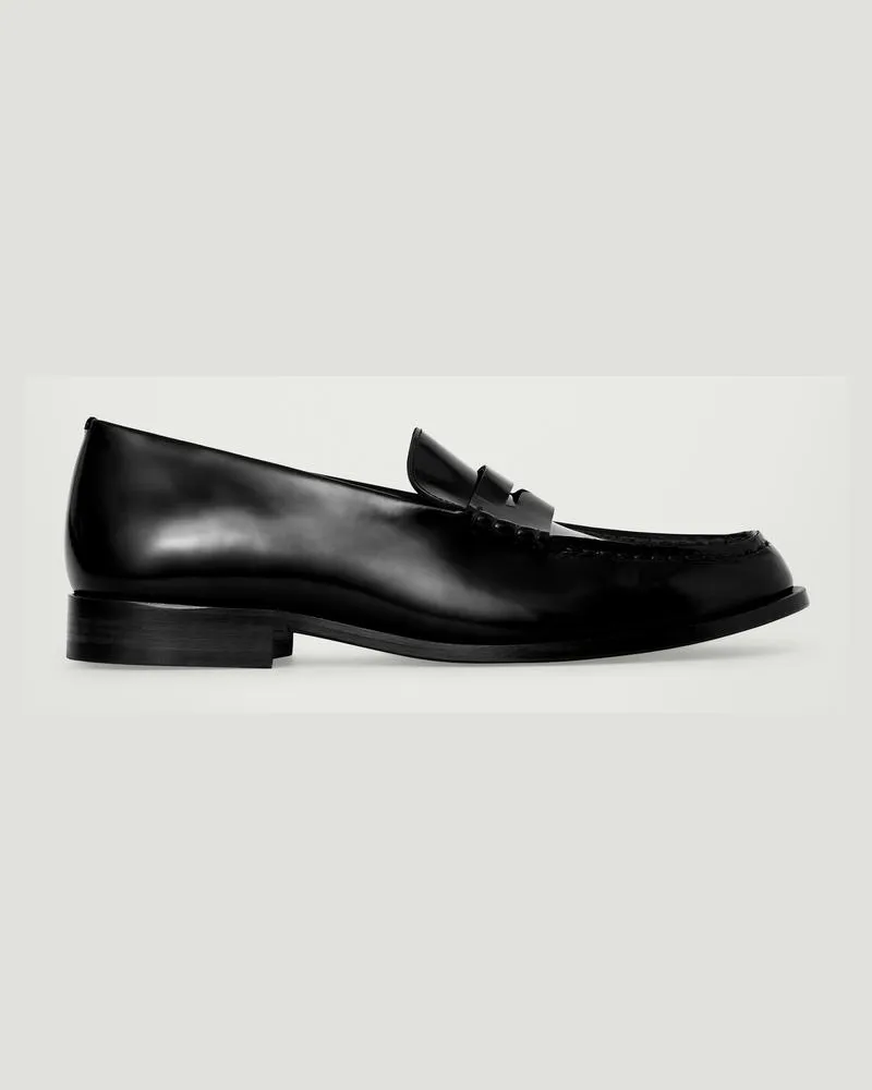 COS Penny Loafers Aus Leder Schwarz