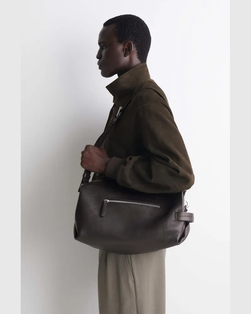COS Departure Mini Duffle Bag - Leder Braun