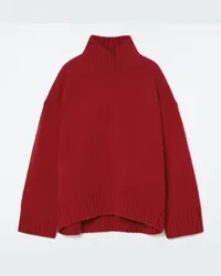 Cos Grobstrickpullover Aus Kaschmir Mit Rollkragen Rot