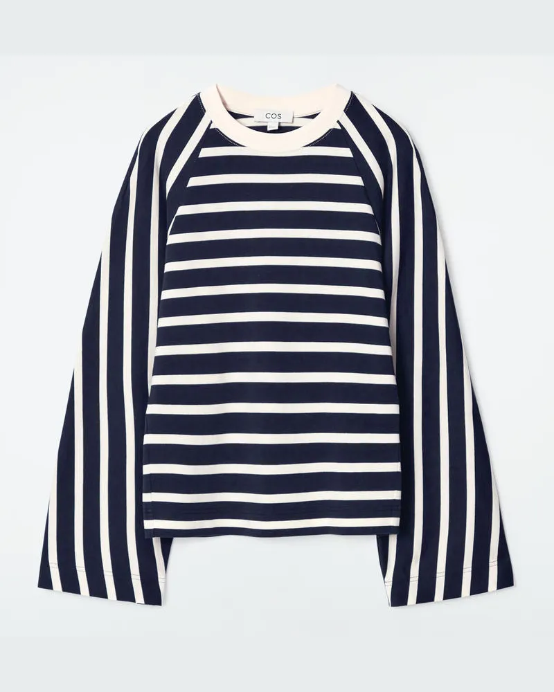 COS Kastenförmiges Langarmshirt Mehrfarbig