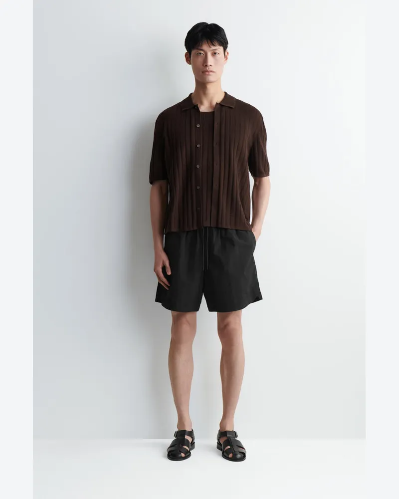 COS Badeshorts Aus Nylon Mit Kordelzugbund Schwarz