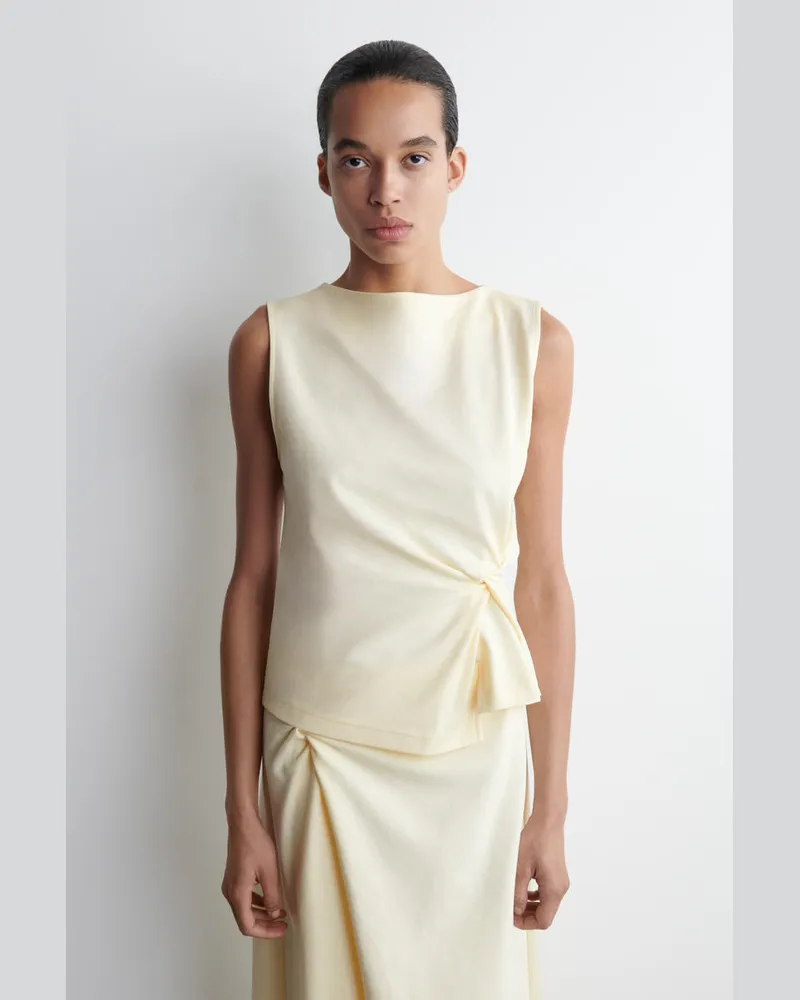 COS Top Mit Twist-Detail Blau
