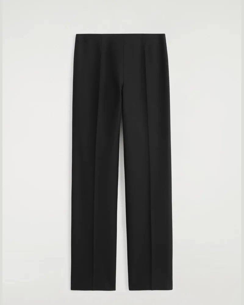 COS Elegante Hose Aus Woll-Mix Schwarz
