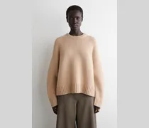 Grobstrickpullover Aus Kaschmir