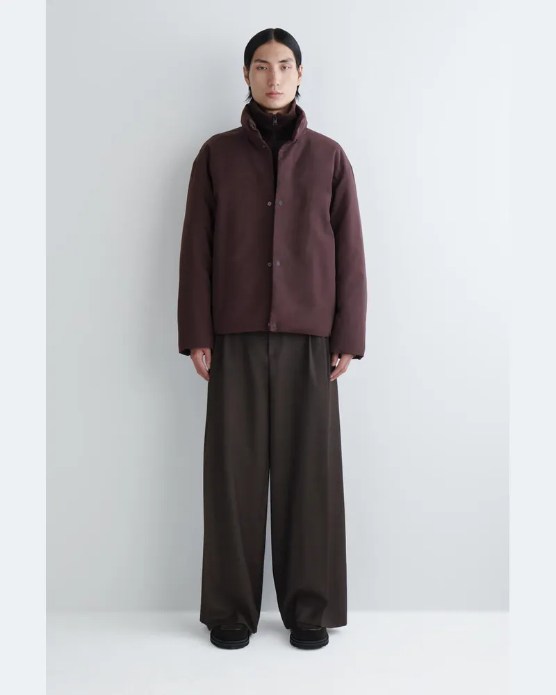 COS Wattierte Daunenjacke Mit Stehkragen Rot