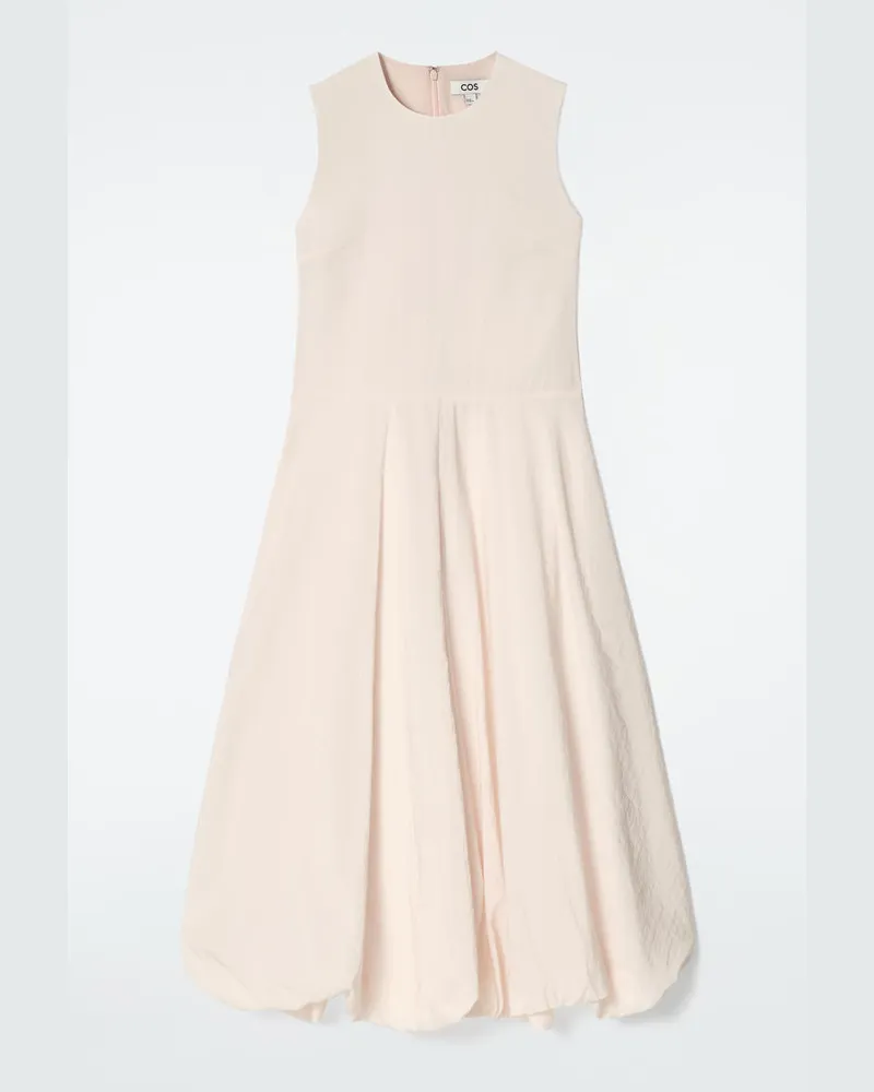 COS Ärmelloses Midikleid Mit Bubble-Saum Rosa
