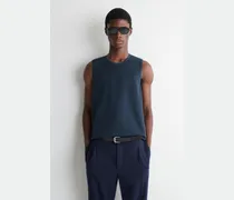 Strick-Tanktop Aus Leinen