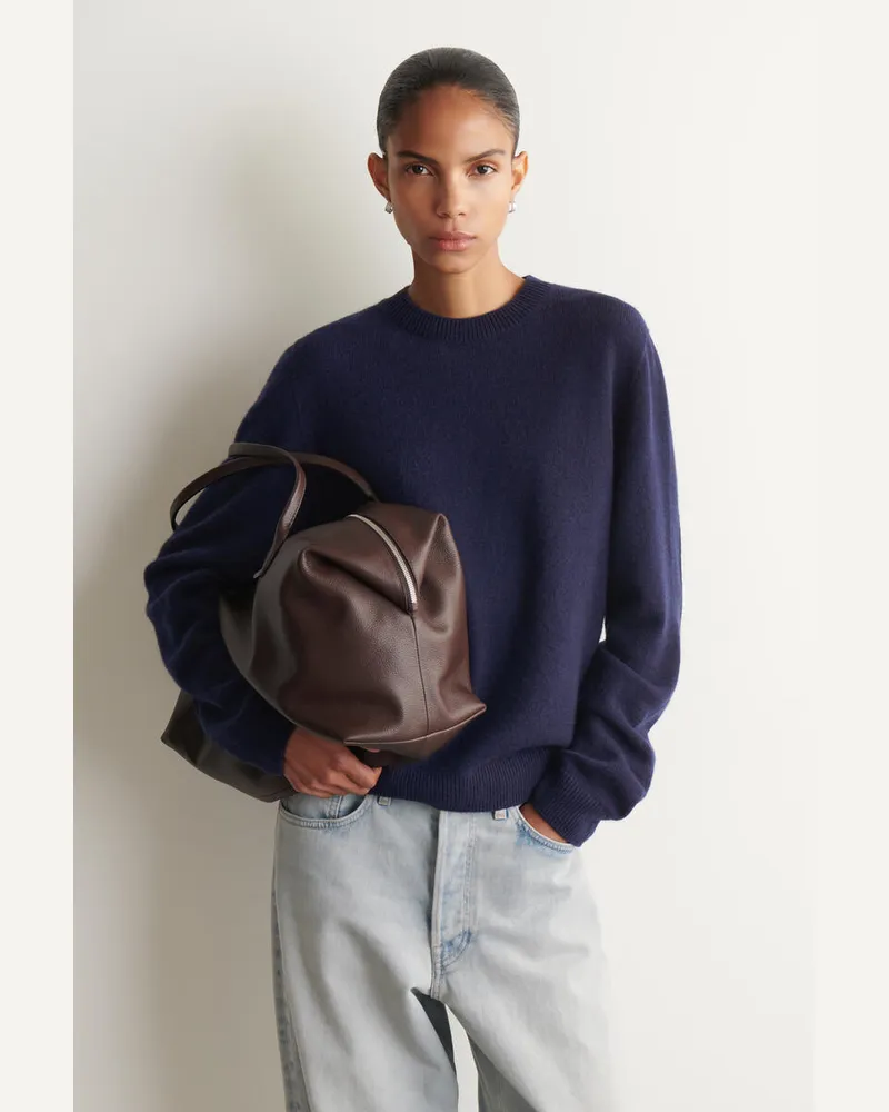 COS Kaschmirpullover Mit Rundhalsausschnitt Blau
