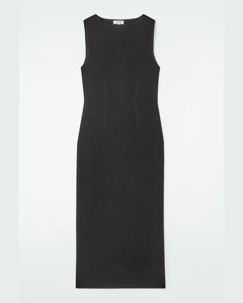 COS Maxikleid Mit Korsett-Details Schwarz