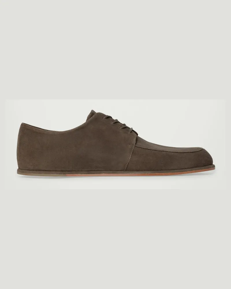 COS Derby Schuhe Aus Veloursleder Grün
