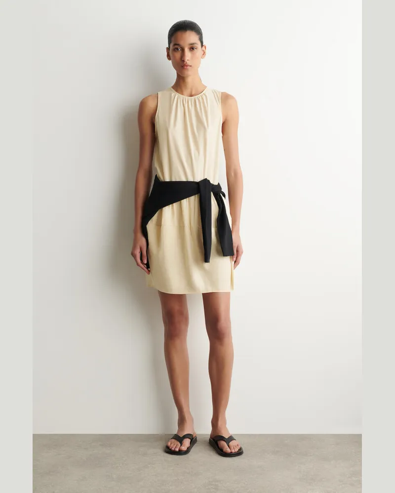 COS Minikleid Mit Raffungen Gelb