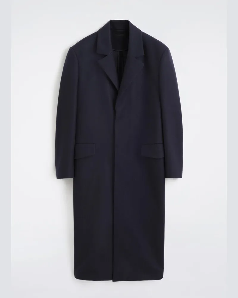 COS Eleganter Wollmantel Blau