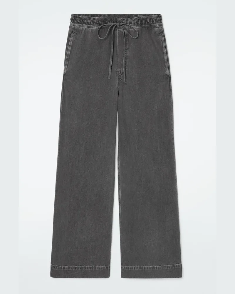 COS Fliessende Hose Aus Denim Mit Weitem Bein Schwarz