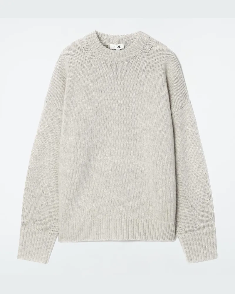 COS Wollpullover Mit Rundhalsausschnitt Beige