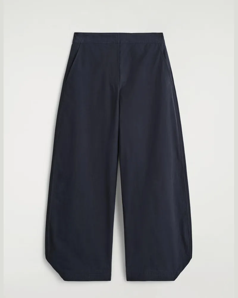 COS Hose Aus Pima-Baumwolle Mit Barrel-Bein Blau