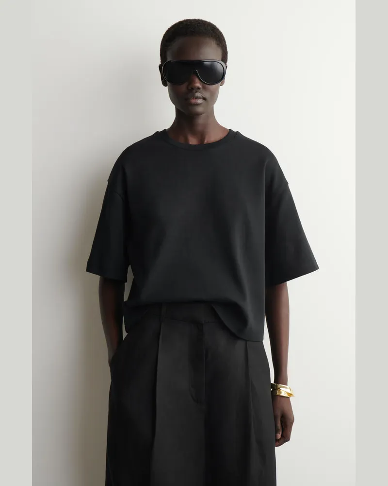 COS Oversized-T-Shirt Schwarz