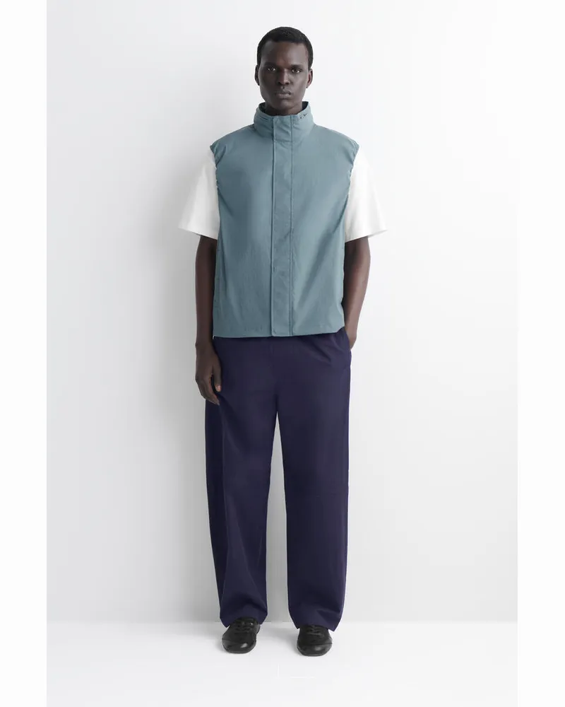 COS Weste Aus Wasserabweisendem Technischen Nylon Blau