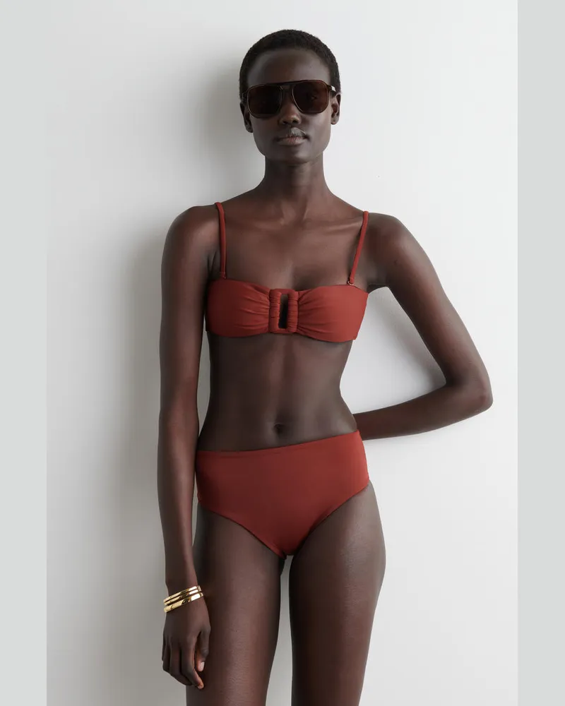 COS Bikinihose Mit Hohem Bund Rot