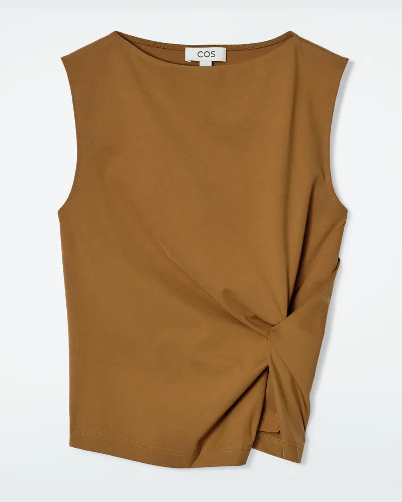 COS Top Mit Twist-Detail Blau