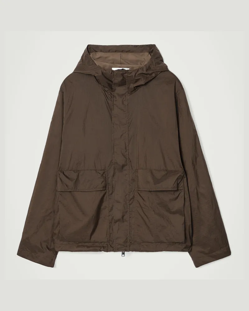 COS Oversized-Jacke Aus Nylon Im Utility-Stil Braun