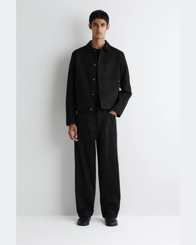 COS Rider Raw Selvedge-Jeans Mit Geradem Bein Schwarz