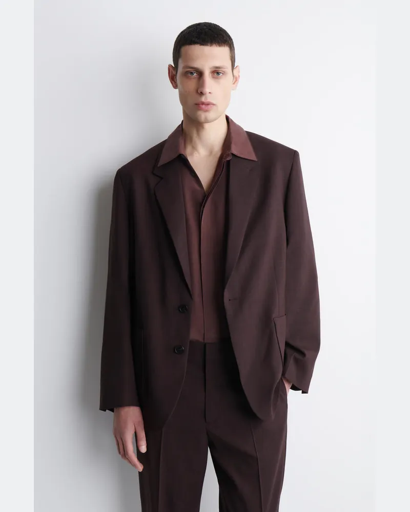 COS Fliessender Wollblazer Braun