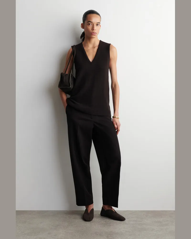 COS Mules Aus Leder Braun