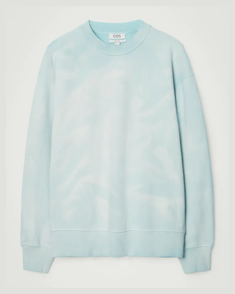 COS Sweatshirt Mit Acid-Waschung Blau