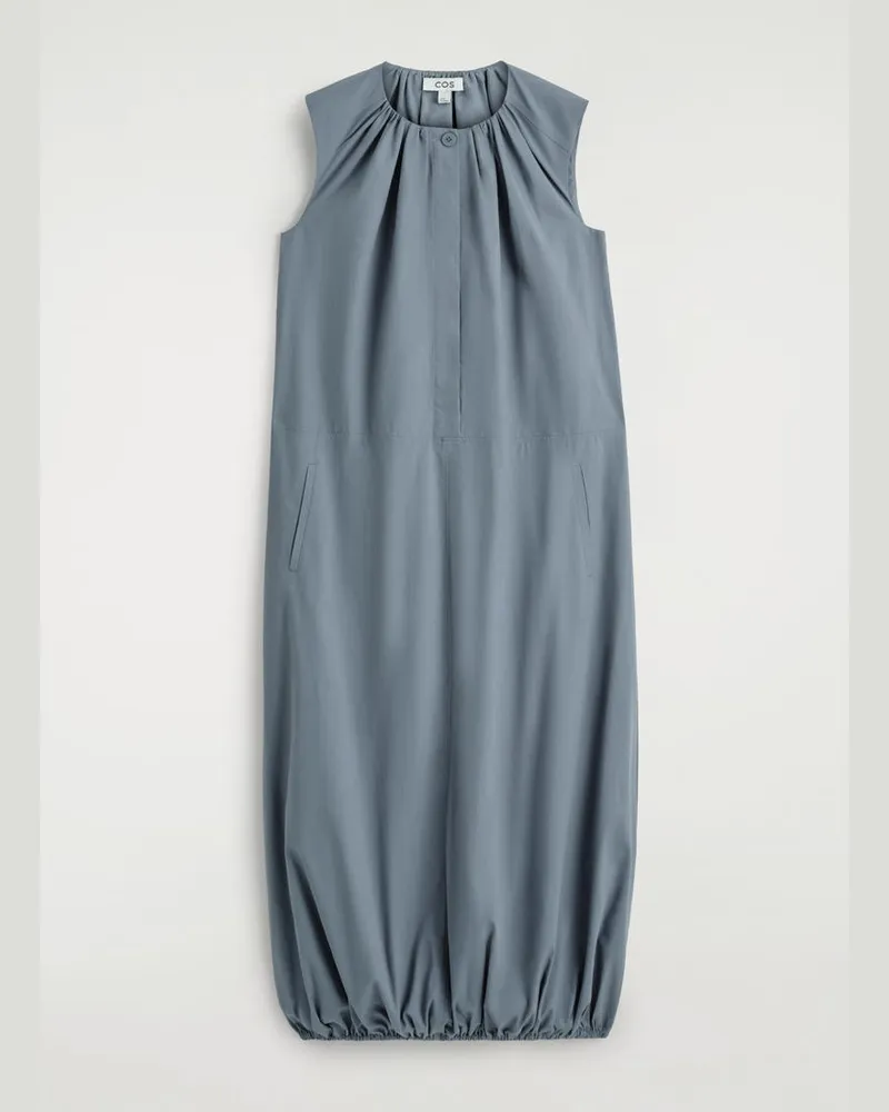 COS Midikleid Mit Bubble-Saum Grau