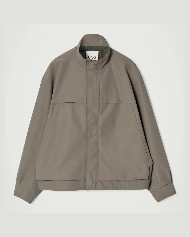 COS Bomberjacke Aus Twill Im Utility-Stil Beige