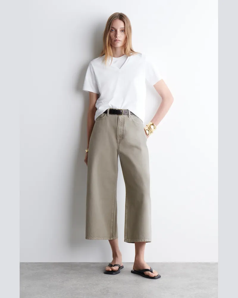 COS Culottes Aus Denim Grau