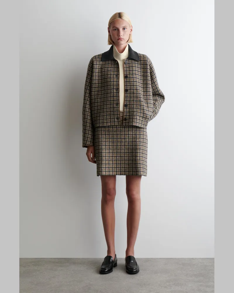 COS Minirock Aus Merinowolle Beige