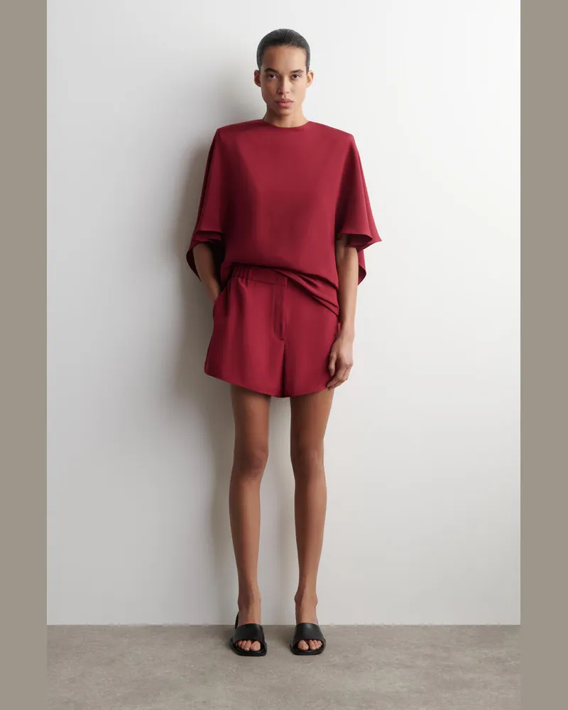 COS Boxershorts Aus Seide Rot