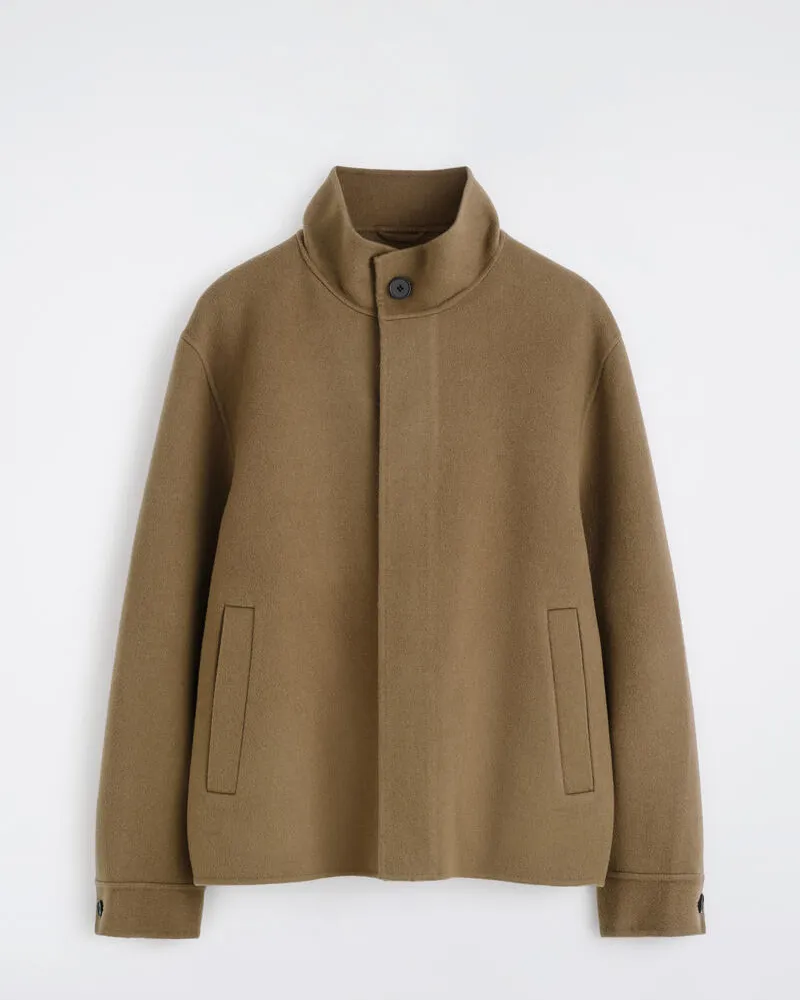 COS Jacke Aus Doubleface-Wolle Mit Kragen Braun