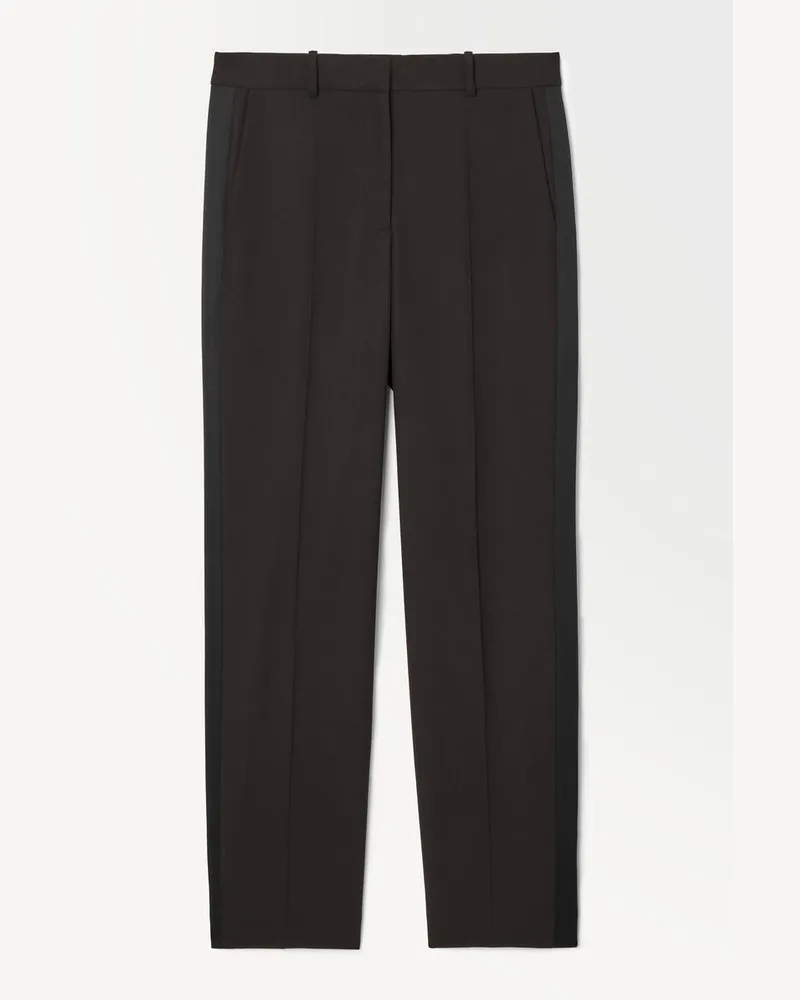 COS Die Hose Mit Smokingstreifen Braun