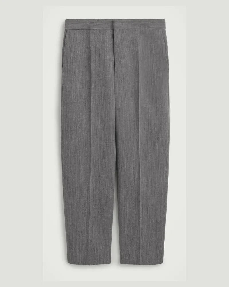 COS Wollhose Mit Normaler Passform Und Geradem Bein Grau