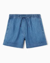 COS Jeansshorts Mit Kordelzugbund Blau