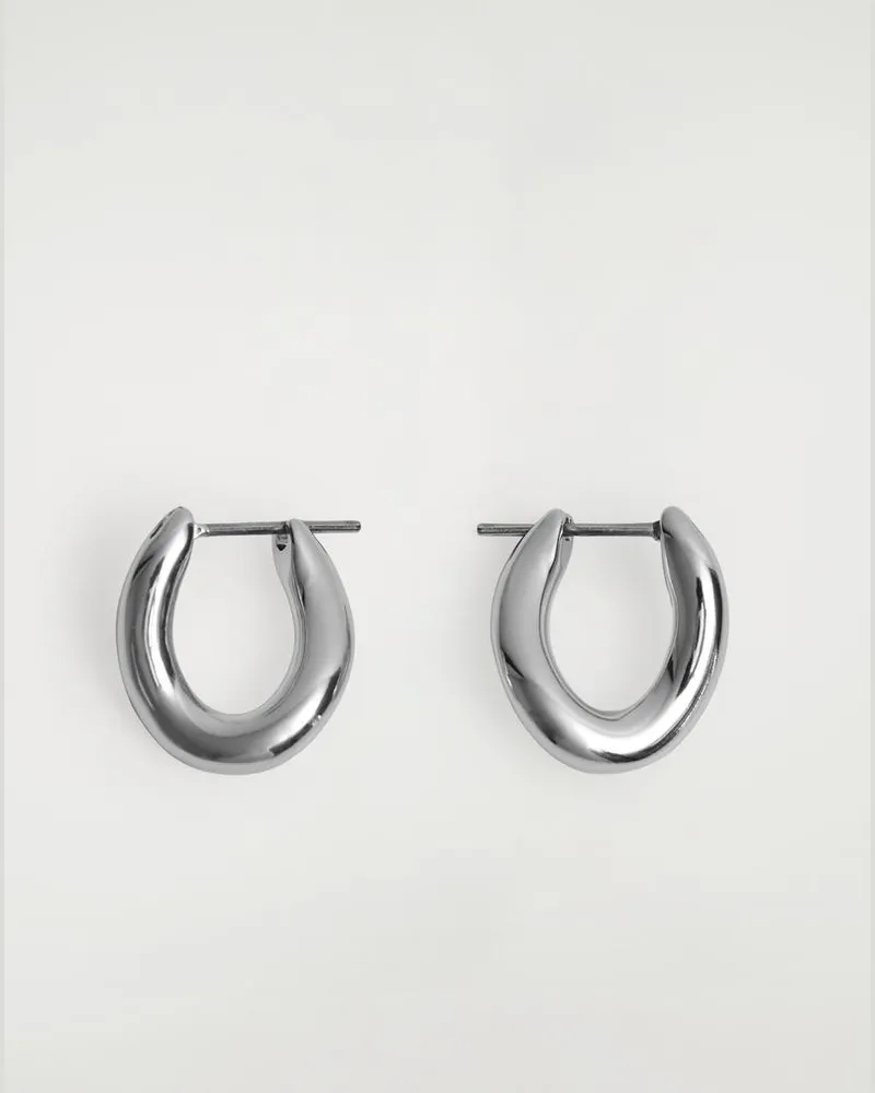 COS Gedrehte Creolen Silberfarben