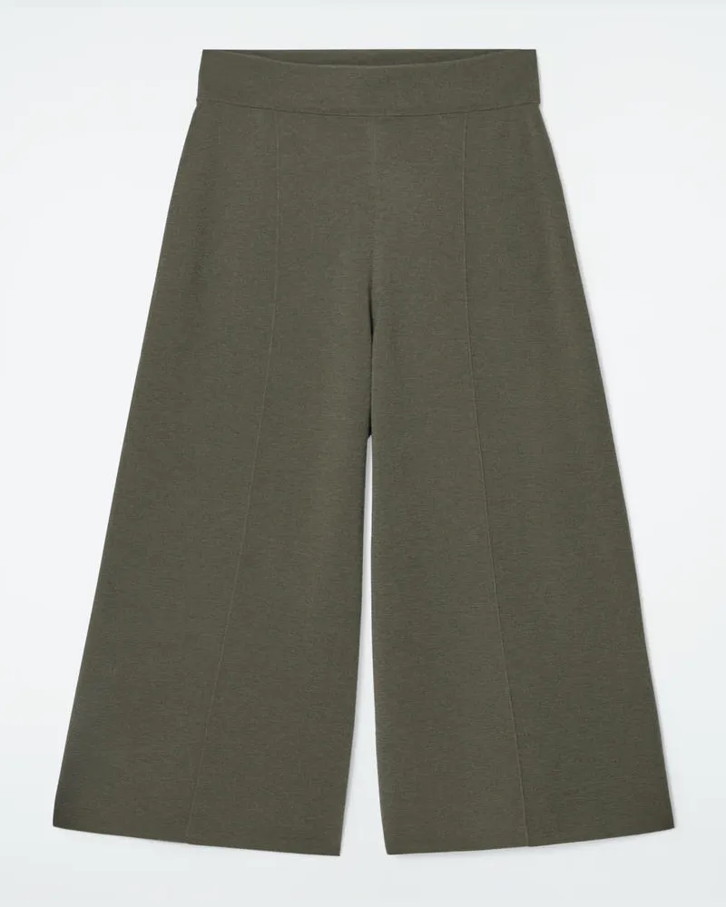 COS Culottes Aus Merinowolle Grün
