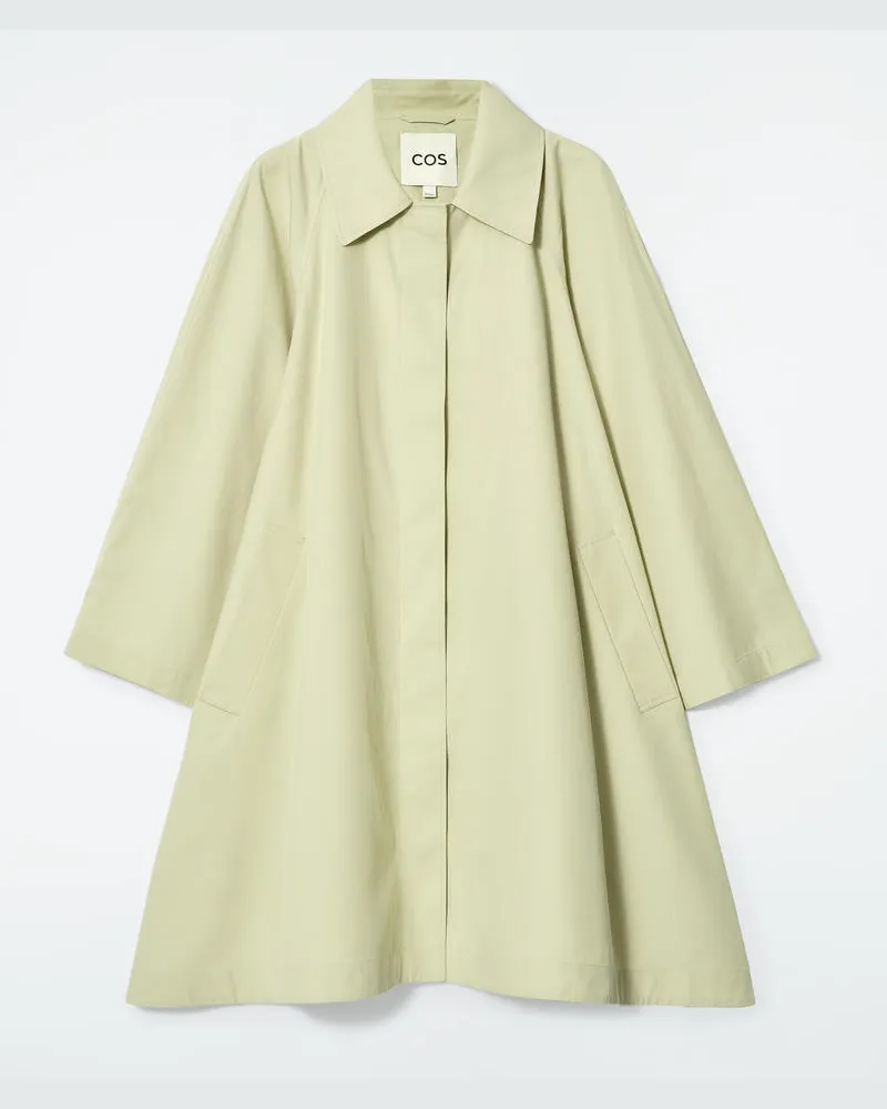 COS Voluminöser Oversized-Mantel Grün