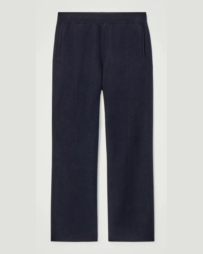 COS Trainingshose Aus Gekochter Merinowolle Blau