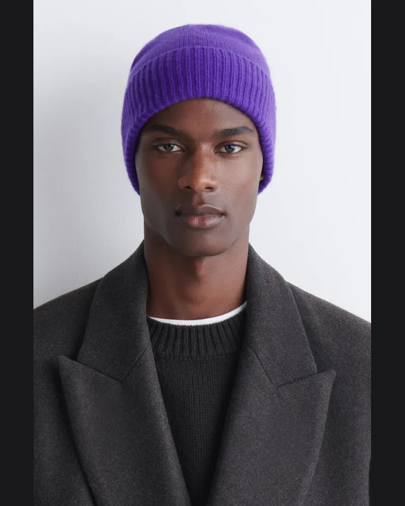 COS Beanie Aus Reinem Kaschmir Lila