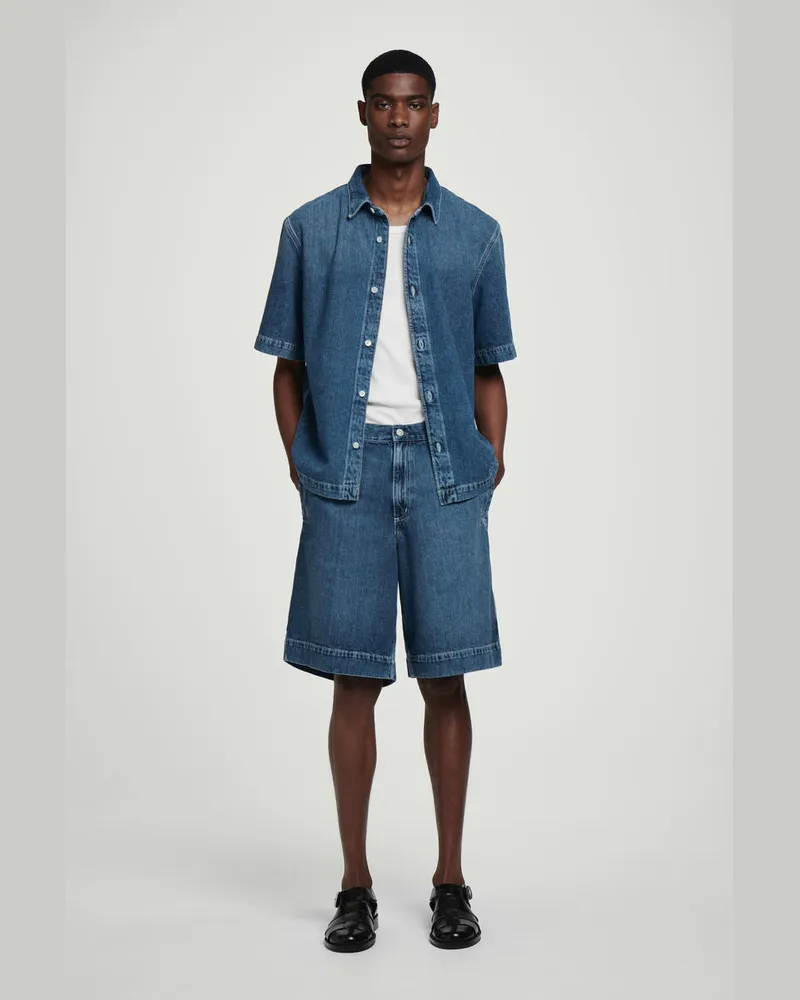 COS Lockere, Leichte Jeansshorts Blau