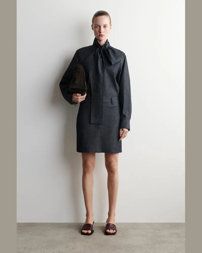 COS Jeansrock In Minilänge Blau